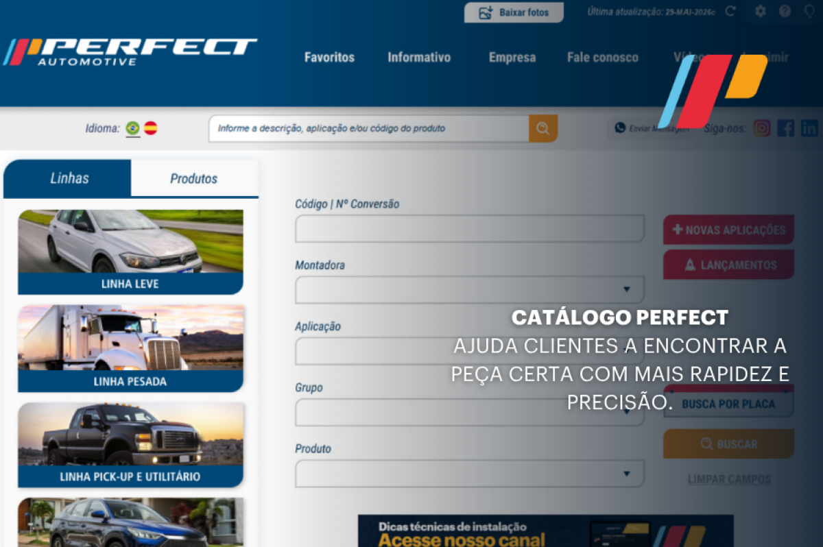 Imagem principal de Catálogo Perfect facilita a busca por peças e agiliza o dia a dia do mercado automotivo